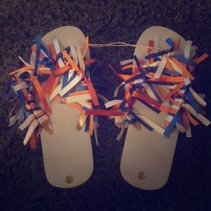 Game Day/UF inspired flip flops